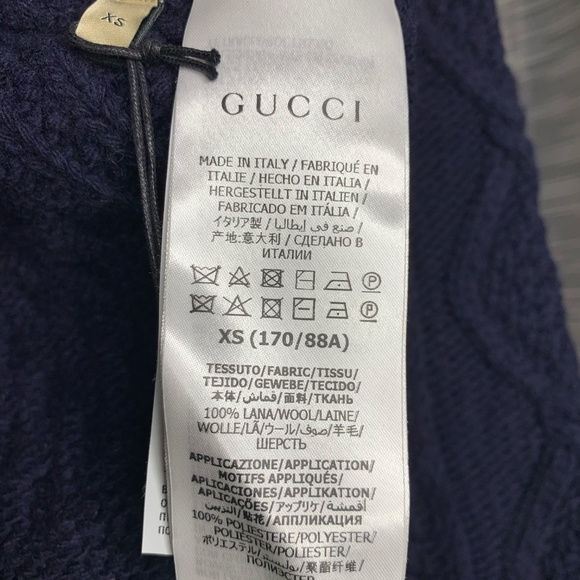 Gucci Navy Knit Sweater - Picture 6 of 10